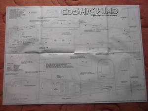 RCM&E Plans of the Cosmic Wind a semi scale racer 38 1/2" wingspan - Picture 1 of 2