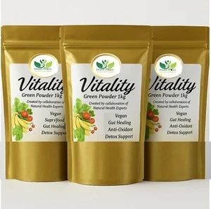 Premium Vitality Spirulina Chlorella Cebada Hierba Verdes Synergy Plus Hierbas 3 kg - Imagen 1 de 4