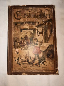 ***Altes Antikes Buch 1892 Entdeckungsreisen in Haus und Hof*** - Bild 1 von 9
