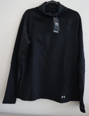 Camisa Under Armour 1381749 Para Mujer Talla XL Negra Coldgear Infrarrojo Cuello Embudo $80 Foto 1 de 4