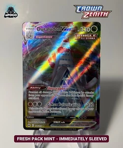 Duraludon VMAX 104/159 Holo Ultra Raro Pokémon Corona Zenith COMO NUEVO ENVIADO HOY - Imagen 1 de 2