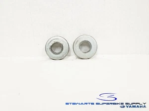 YAMAHA OEM REAR SWINGARM THRUST COVERS WASHERS SPACERS YZF R6 R1 FZ1 FZ6 FZ8 4 + - Picture 1 of 4