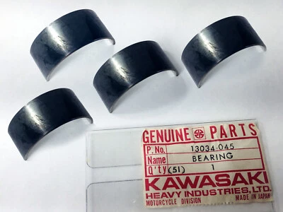 JUEGO DE 4 RODAMIENTOS DE VARILLA KAWASAKI KZ750 (AZUL) 13034-045 NOS Foto 1 de 2