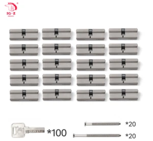 Zylinderschloss 20x 70 mm 30/40 gleichschließend mit 100 Schlüssel NEU - Bild 1 von 2