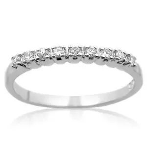 Sterling Silver Ring Cubic Zirconia Size 8 US R AU - Picture 1 of 3