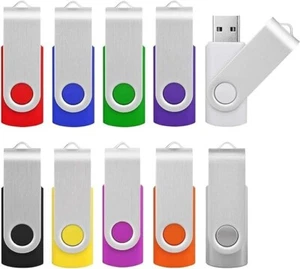 32GB USB 3.0 Stick 10Pack, KOOTION Bulk USB 3.0 Flash Drive Swivel 32GB Memory S - Afbeelding 1 van 10