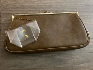 J R Florida 1960s Vintage Leather Handbag Attached Coin Purse Clutch - Picture 1 of 3
