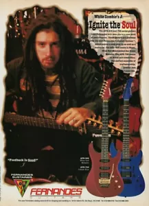 White Zombie J. Jay Yuenger Fernandes Guitars 1994 Promo Ad 8x11 Mini Poster - Bild 1 von 1