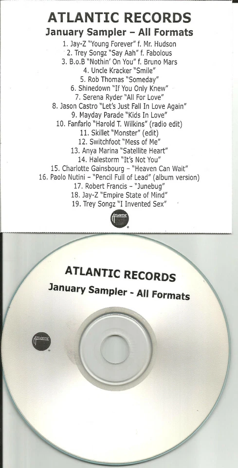 PROMO CD w/ JAY Z Rob Thomas SHINEDOWN Switchfoot UNCLE KRACKER SKILLET EDIT   Foto 1 de 1