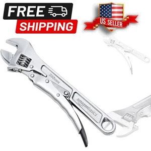 10-Inch Locking Adjustable Wrench - Durable Carbon Steel with Quick-Release - Picture 1 of 11