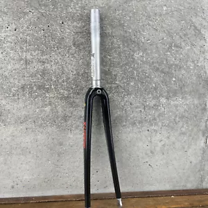 Vintage Time Alium Carbon Fork 700c 1 1/8 Threadless Vectran Aluminum Steerer 9" - Picture 1 of 18