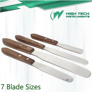 Wooden-Handle Stainless Steel Spatulas Butter Cake Cream Icing Spreader Smoother - Picture 1 of 25