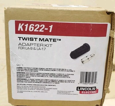Lincoln Electric K1622-1 Twist Mate Adapter Kit for LA-9 & LA-17 -NEW FREE Ship  - Image 1 of 2