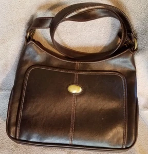 Brown Faux Leather Purse Shoulder Handbag with light inside - Bild 1 von 7
