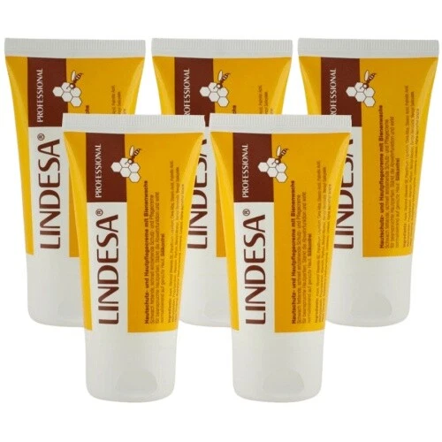 KAINDL Lindesa Professional Hautschutz- Und Pflegecreme Mit Bienenwachs 5 X 50ml
