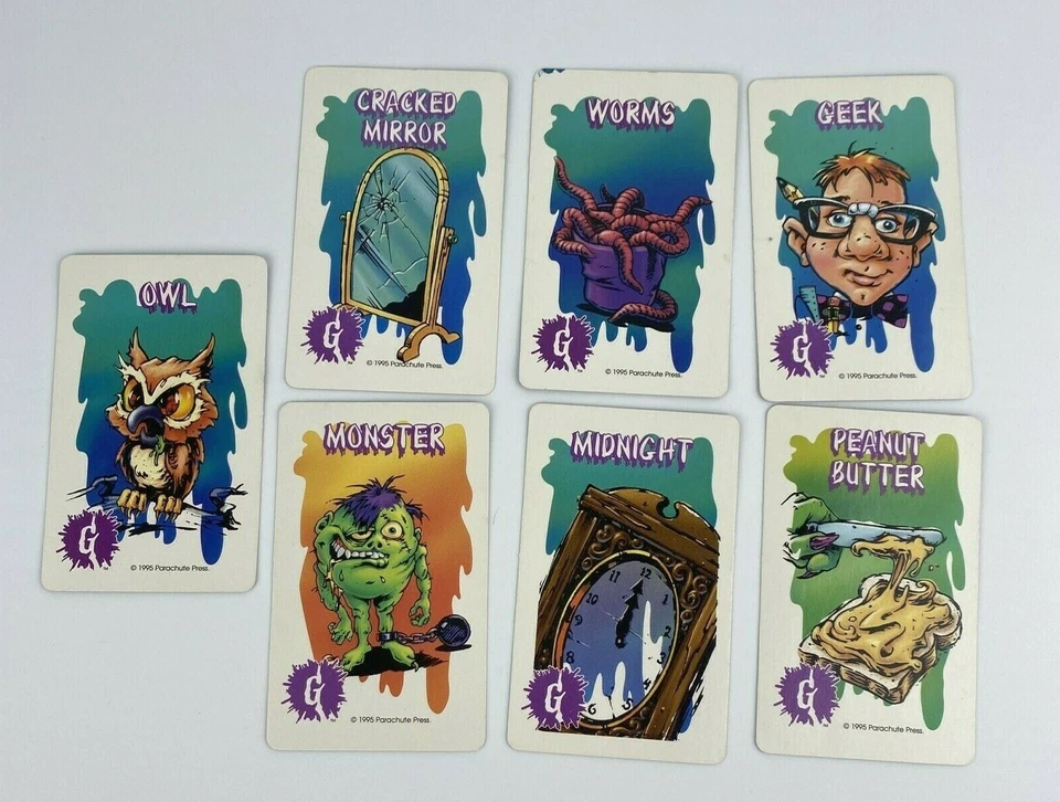 Vintage 1995 Parker Bro. Goosebumps R.L. Stine Storytelling 7 Replacement Cards - Image 1 of 4