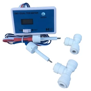 TDS Meter Reader Authentic HM Digital DM-1 Dual Electronic Inline RO DI Monitor - Picture 1 of 13