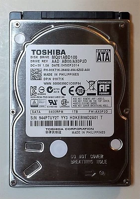 NEW - Original Dell Inspiron 5000 15-5545 Hard Drive 1KT1K 1TB 5400RPM for AMD - Image 1 of 4