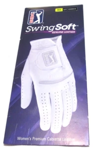 PGA Tour SwingSoft Cabretta Leather M/L LEFT Women's Golf Glove NEW-RETAIL 24.00 - Picture 1 of 7