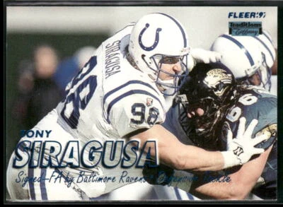 Tony Siragusa 1997 Fleer Traditions Tiffany #234 - Baltimore Ravens - Image 1 of 2
