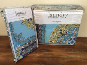 Laundry by Shelli Segal Blue Riviera 2 PC Twin Duvet Cover Set - Picture 1 of 6