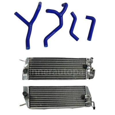 ✅Radiador de aluminio para Husqvarna TC510/TE510/TX510 1987-1988 + Manguera de silicona AZUL Foto 1 de 4