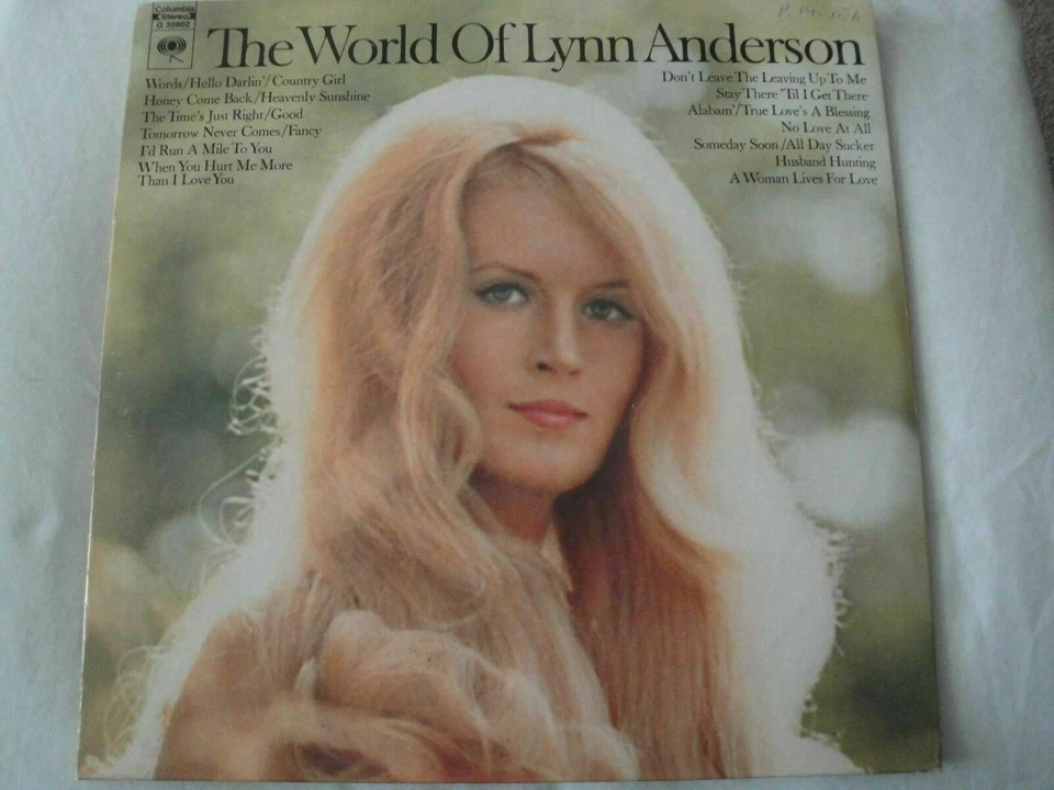 THE WORLD OF LYNN ANDERSON DOUBLE VINYL LP COLUMBIA STEREO EX - Image 1 of 4
