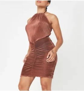 Mini Summer Dress - Tall Halterneck Stunning Dress From Missguided - Party - Picture 1 of 11