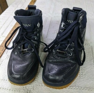 Nike Lunar Force 1 Sneaker Boot Dark Obsidian Watershield 706803-401 Size 7Y  - Picture 1 of 8