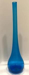 Mid Century Wayne Husted Blenko Flasche Vase Türkis Modell 5616 - Bild 1 von 6