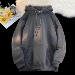 Mens Hoodie Hooded Sweatshirt Classic Pullover Hoody Sport Work Casual Jumper - Bild 1 von 21