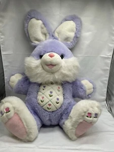 Dan Dee Easter Bunny Hoppy Hoster Pastel Purple Flowers - Picture 1 of 8