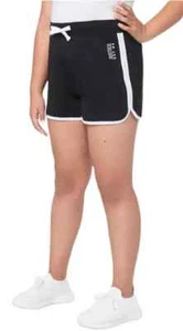 Fiocco vita corto con cordini Justice Ragazze Nero EDF Dolphin Logo Cordini Taglia M (10) Nuovo con etichette - Foto 1 di 11