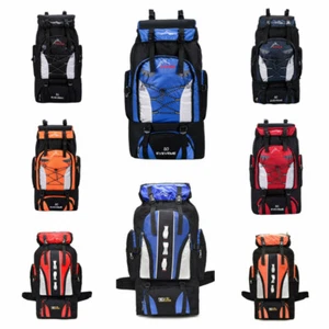 80L/100L Outdoor Hiking Backpack Camping Rucksack Waterproof Shoulder Travel Bag - Picture 1 of 16