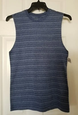 NUEVO CON ETIQUETAS DIKOTOMY CO CAMISETA SIN MANGAS AZUL PARA HOMBRE, 1 PEQUEÑA   Foto 1 de 3