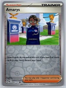 NM Amarys 093/131 Reverse Holo Prismatic Evolutions Pokemon 2025 - Picture 1 of 2