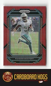 2022 Panini Prizm #179 Raheem Mostert Miami Dolphins Red Prizm - Picture 1 of 2