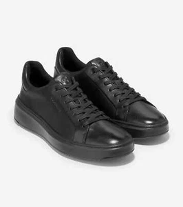 Cole Haan Men’s GrandPro Topspin Black Leather Sneakers C36412 - Picture 1 of 5