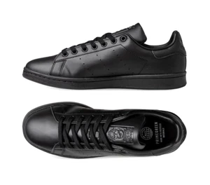 BRAND NEW! adidas Originals STAN SMITH black shoes US 4 UK 3.5 EUR 36 22cm - Picture 1 of 6