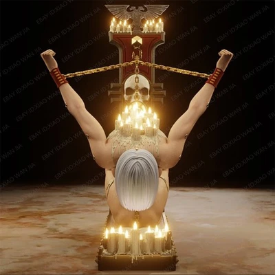 Kit Modelo Figura Resina 1/24 Nsfw Tid Up Heretic Girl GK Sin Montar Sin Pintar Foto 1 de 4