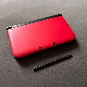 Nintendo 3DS XL LL Red Black Console Stylus Working Tested Japanese ver