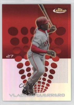 2004 Topps Finest Refractor Vladimir Guerrero #9 HOF - Image 1 of 2