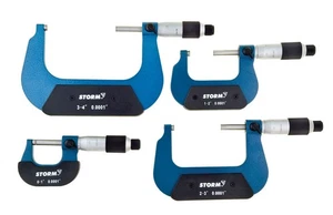 Central Tools 3M114 4 Pc 0-4” Micrometer Set - Picture 1 of 1
