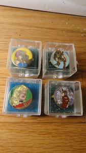 1993 FEMFORCE AC Comics  Metal Vintage Character Rings VG Lot of 4 in ring boxes - Picture 1 of 3