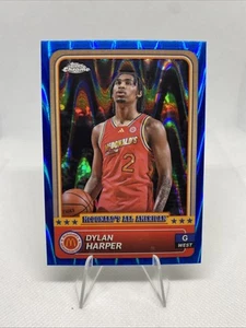 2024 Topps Chrome McDonald's All-American Dylan Harper Blue Raywave Refractor - Bild 1 von 2