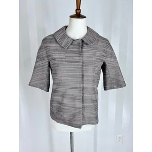 ANN TAYLOR Women’s Heather Purple Short Sleeve Jacket Sz XS - Picture 1 of 10