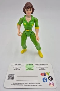 Vintage 1992 TMNT April O'Neil (Green Jumpsuit) Channel 6 Newsvan Figur Spielzeug - Bild 1 von 3