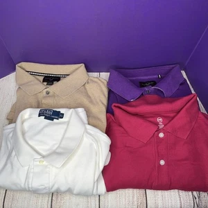 Lots of four men’s short sleeved polo shirts size XL various makers  - Picture 1 of 6