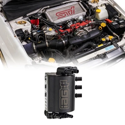 IAG Performance Air Oil Separator AOS for Subaru WRX 06-07, STi 04-07 (Black) Foto 1 de 4