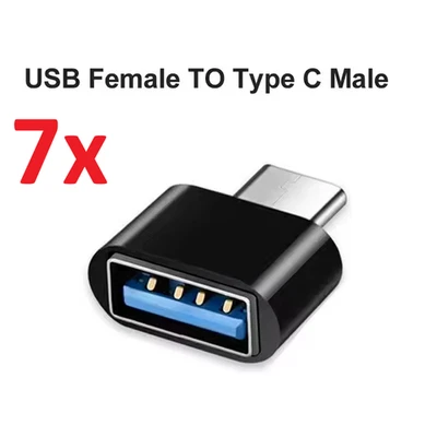 7x USB 3.1 auf USB Typ-C Adapter OTG A Buchse für Macbook iPad Samsung Xiaomi PC - Bild 1 von 4